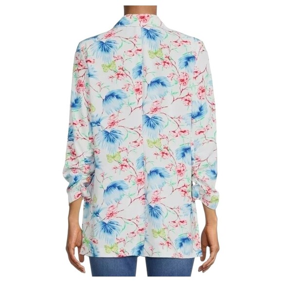 The Pioneer Woman Boyfriend Blazer Plus XXL/XXXL Multicolor Floral Garden New - Picture 9 of 10